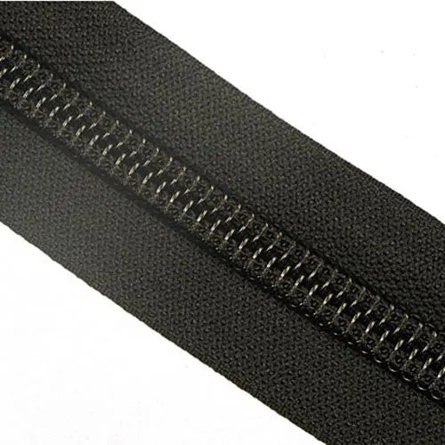 #10C YKK Nylon Zipper Tape Black - By The Yard