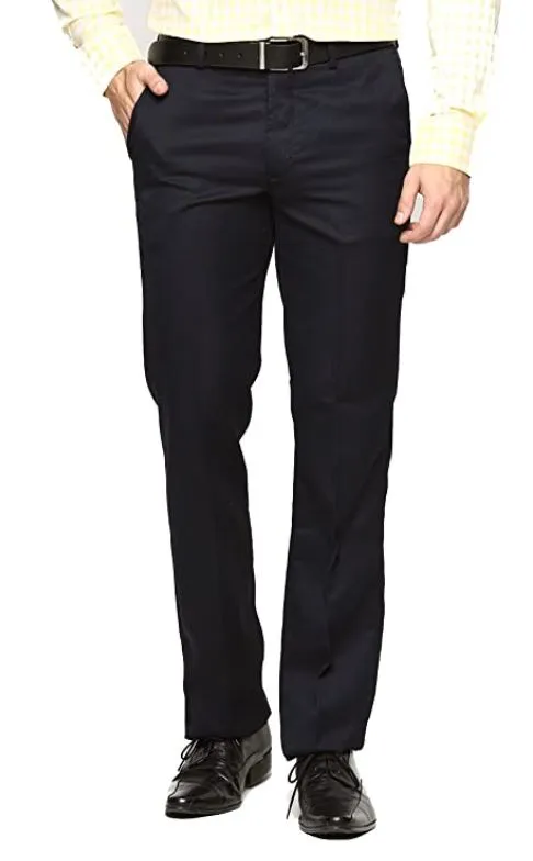 AD & AV Men's Regular Fit Formal Trousers