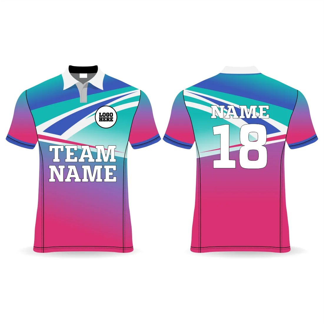 All Over Printed Customized Sublimation T-Shirt Unisex Sports Jersey Player Name & Number, Team Name And Logo. 1999207991