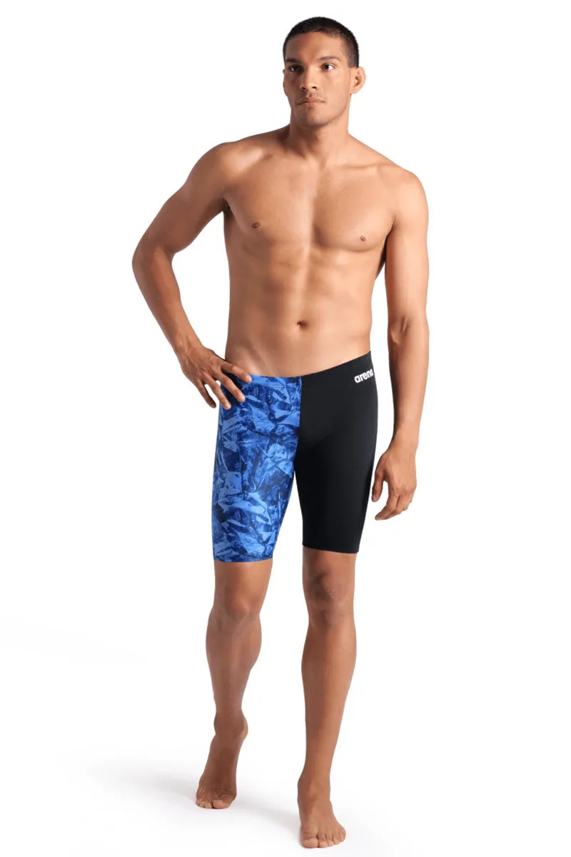 Arena - Crackle Swim Men's Jammer - Black/Team Royal