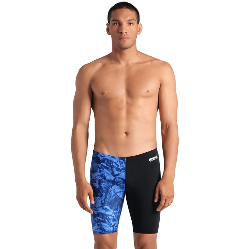 Arena - Crackle Swim Men's Jammer - Black/Team Royal