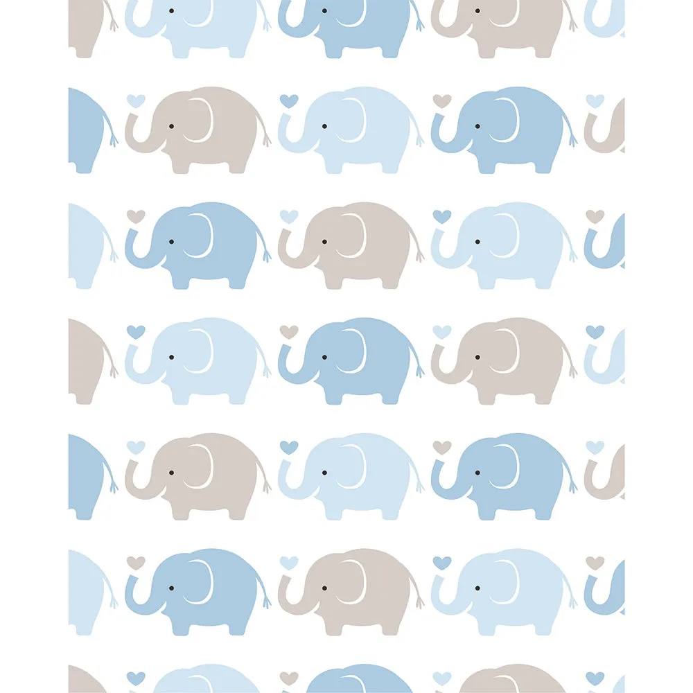 Baby Elephants Printed Backdrop