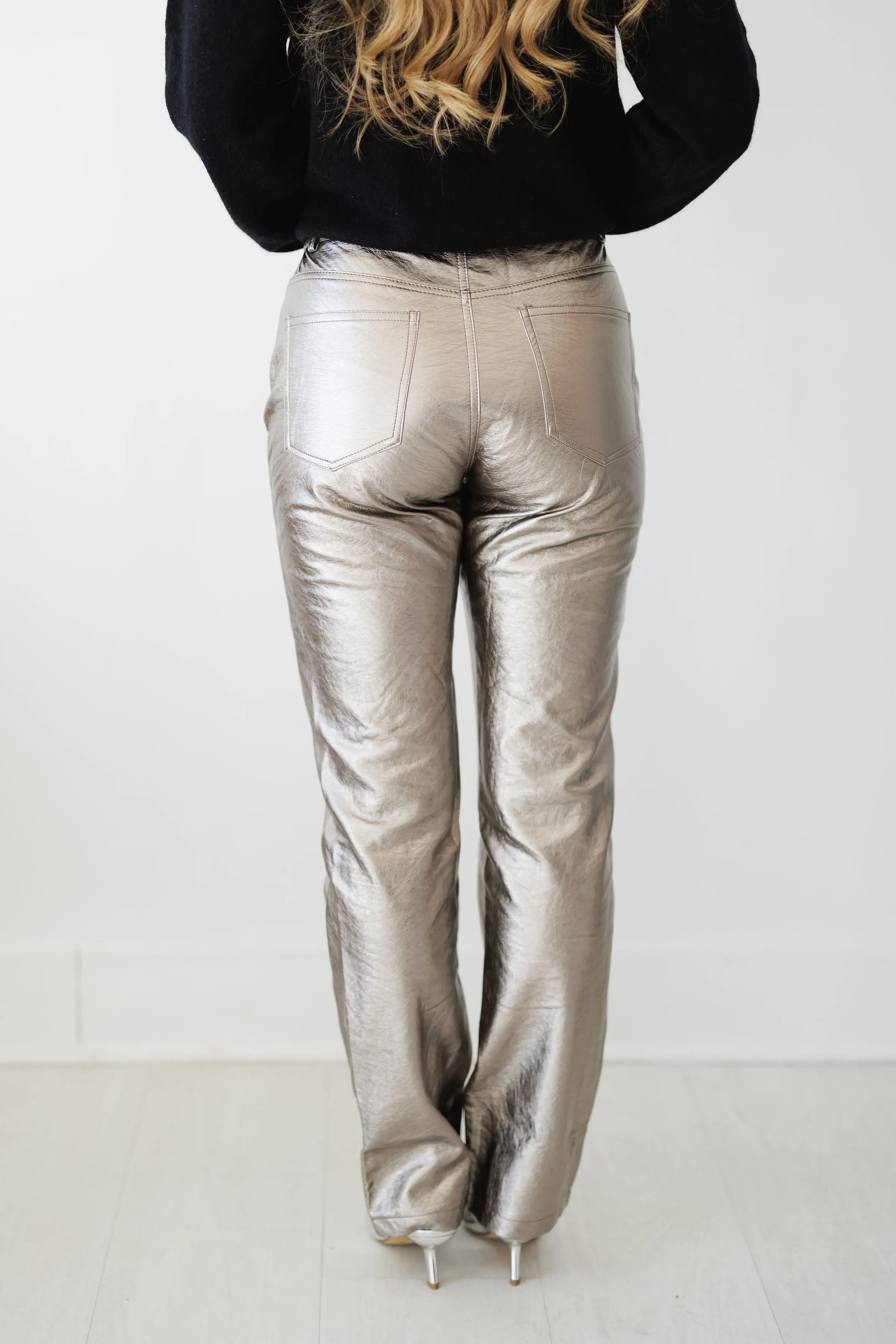 Bennett Sleek Metallic Pants