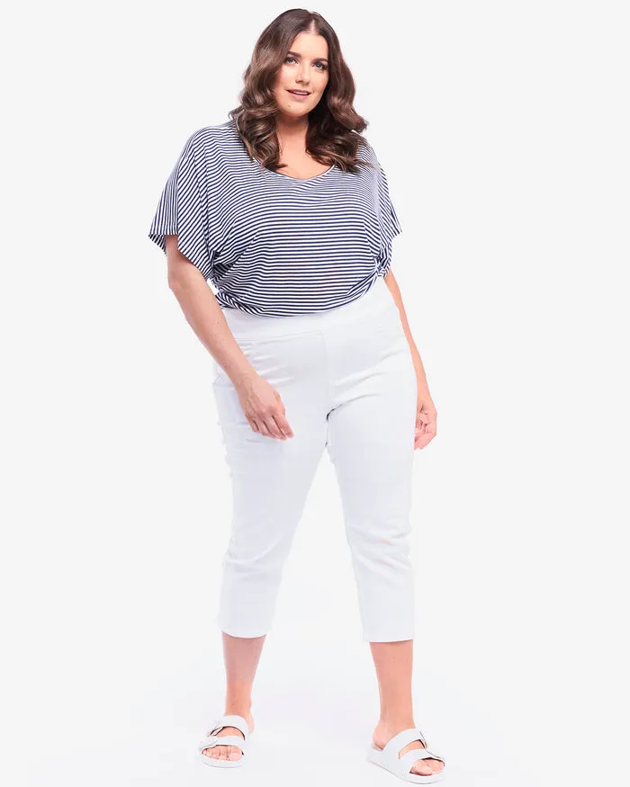 Betty Basics Maisie Capri Jean White