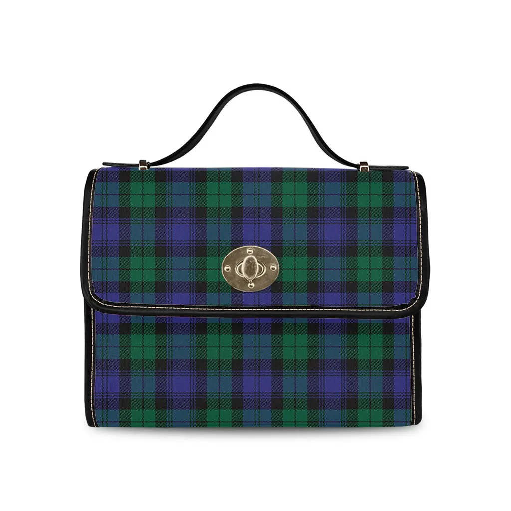 Black Watch Modern Tartan Waterproof Canvas Bag