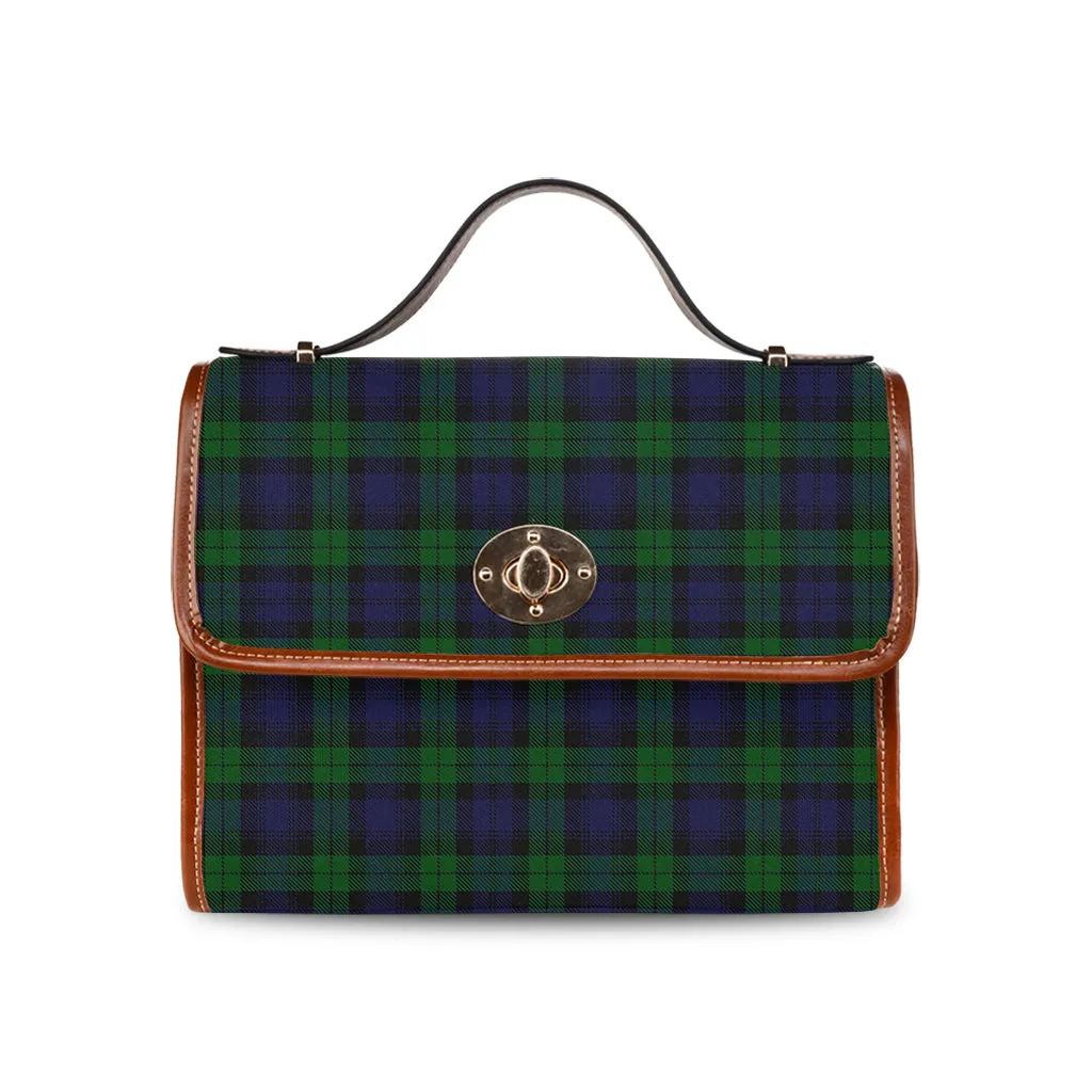 Black Watch Tartan Waterproof Canvas Bag