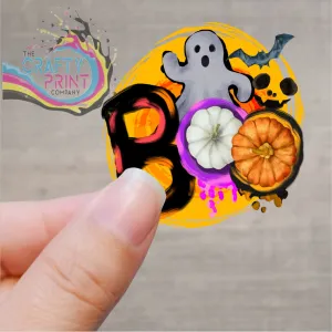 Boo Printed Sticker