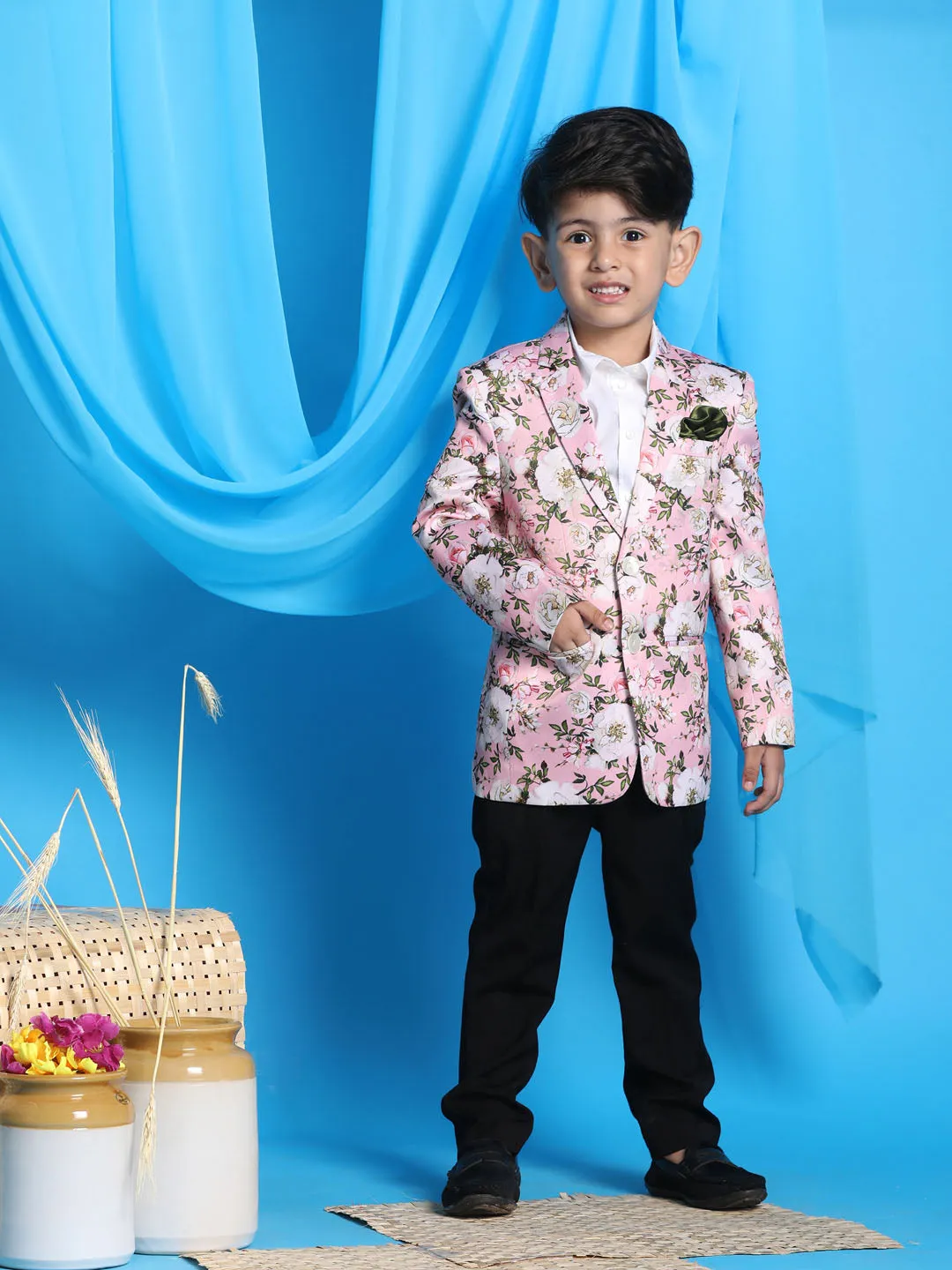 Boy's Pink Blazer - Vastramay Boys