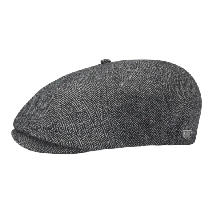 Brixton Brood Cap - Grey/Black Herringbone