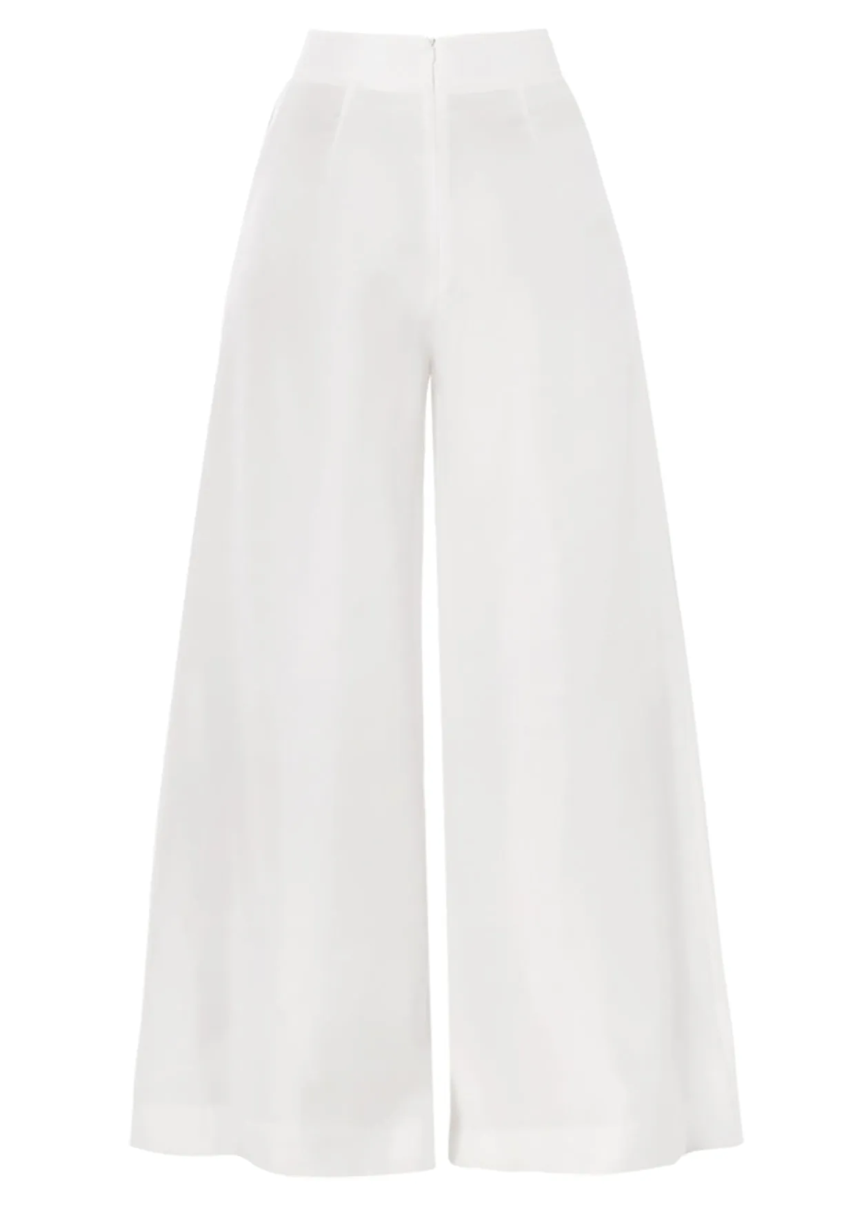 Calla Wide-Legged Silk Trousers