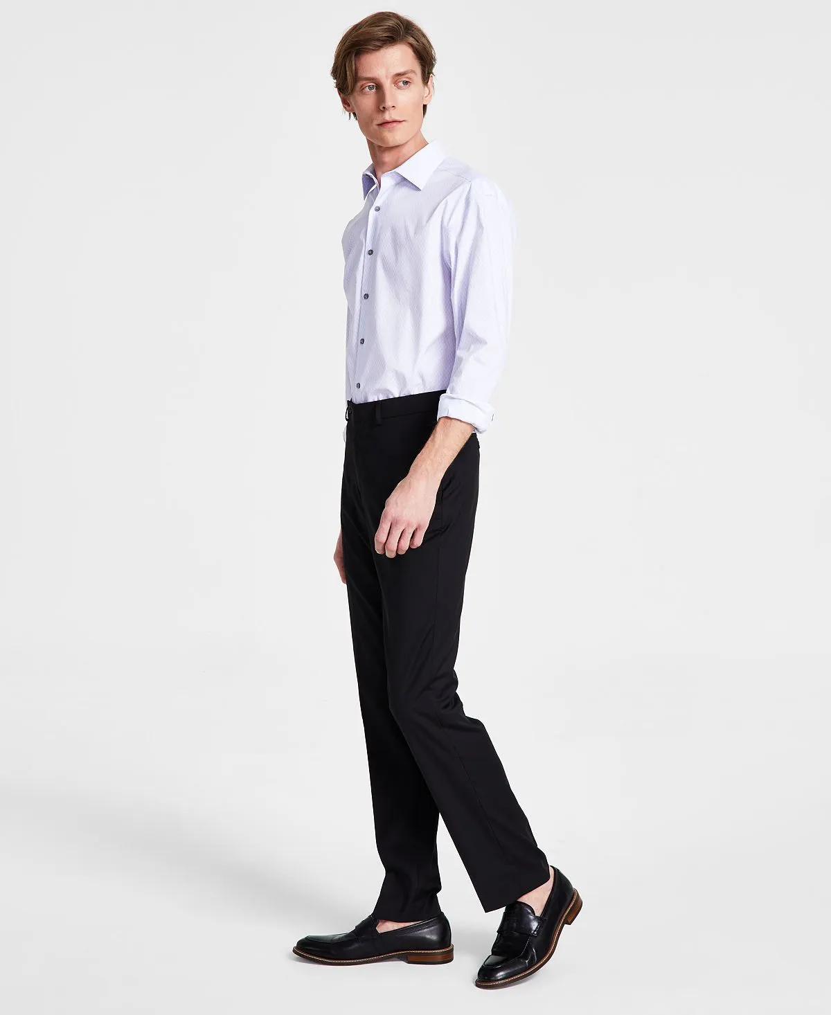 Calvin Klein Men's Slim Fit Dress Pants, Black