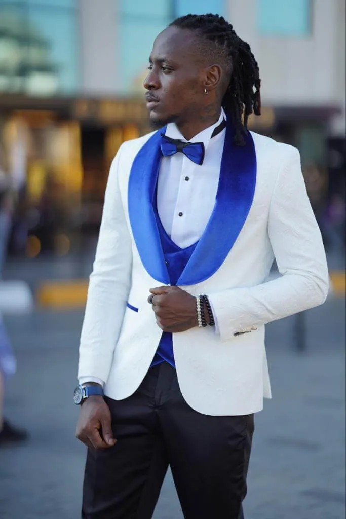 Carey White & Blue Tuxedo