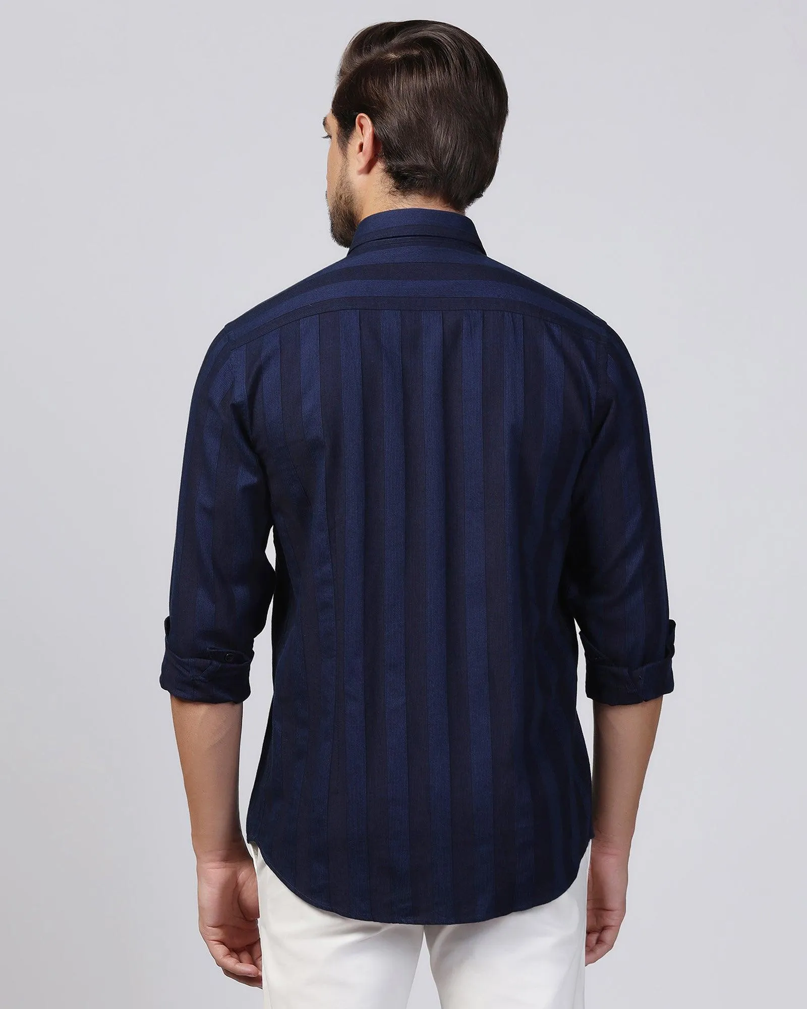 Casual Blue Stripe Shirt - Arlo