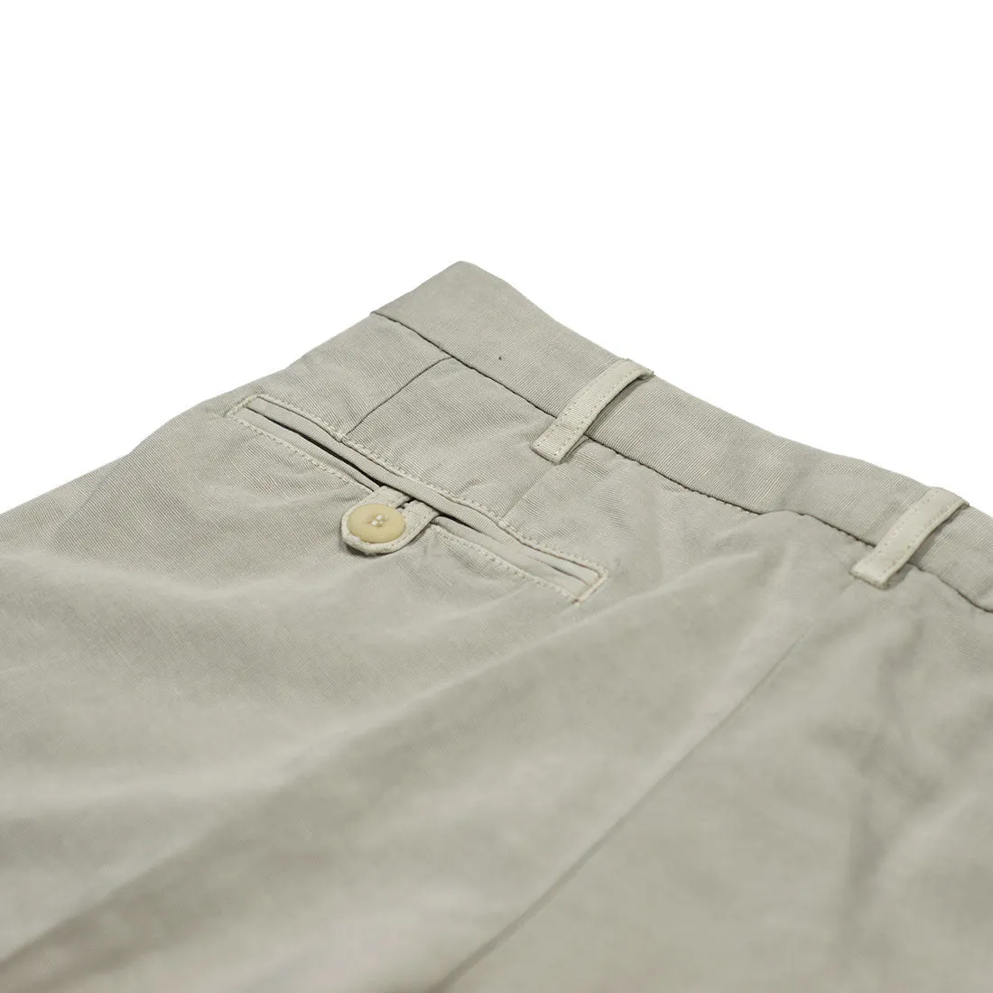 Cement grey medium-weight cotton/linen trousers (restock)