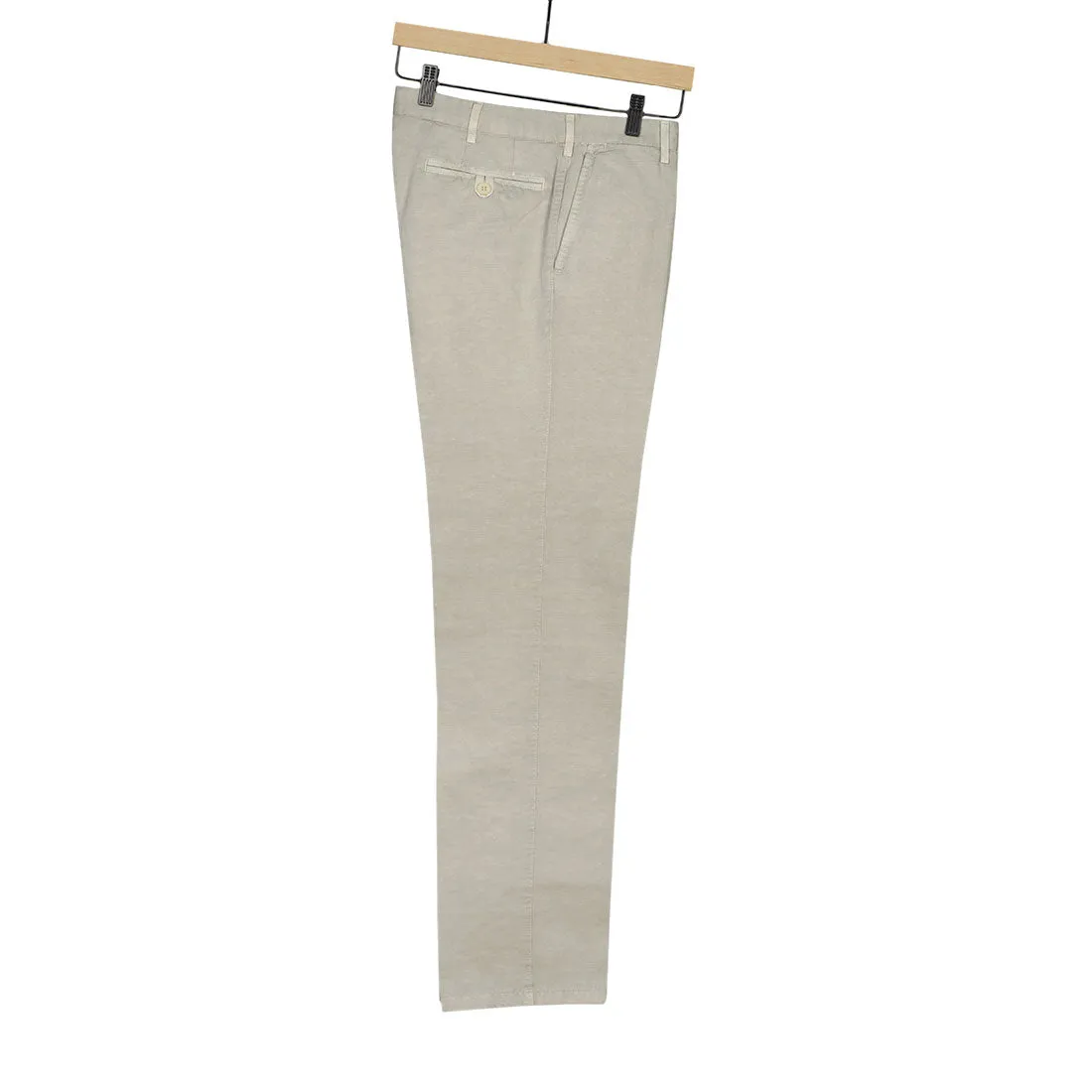 Cement grey medium-weight cotton/linen trousers (restock)