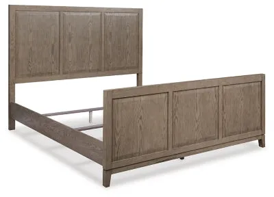 Chrestner King Panel Bed with Mirrored Dresser