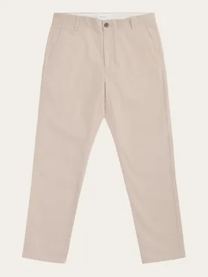 CHUCK regular herringbone pants - GOTS/Vegan - Light feather gray