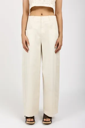 Comfort Fit Trouser Pant in Ivory