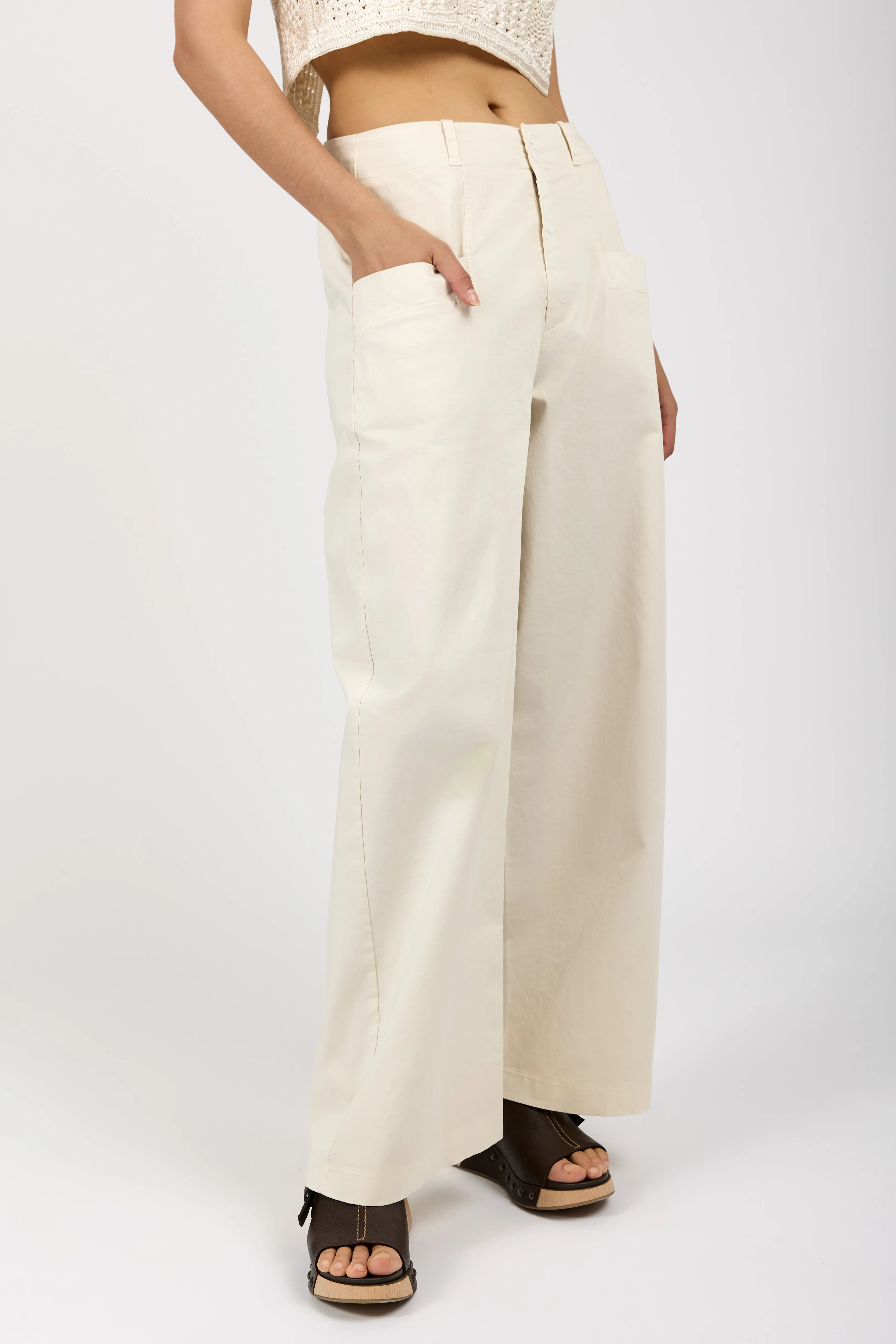 Comfort Fit Trouser Pant in Ivory