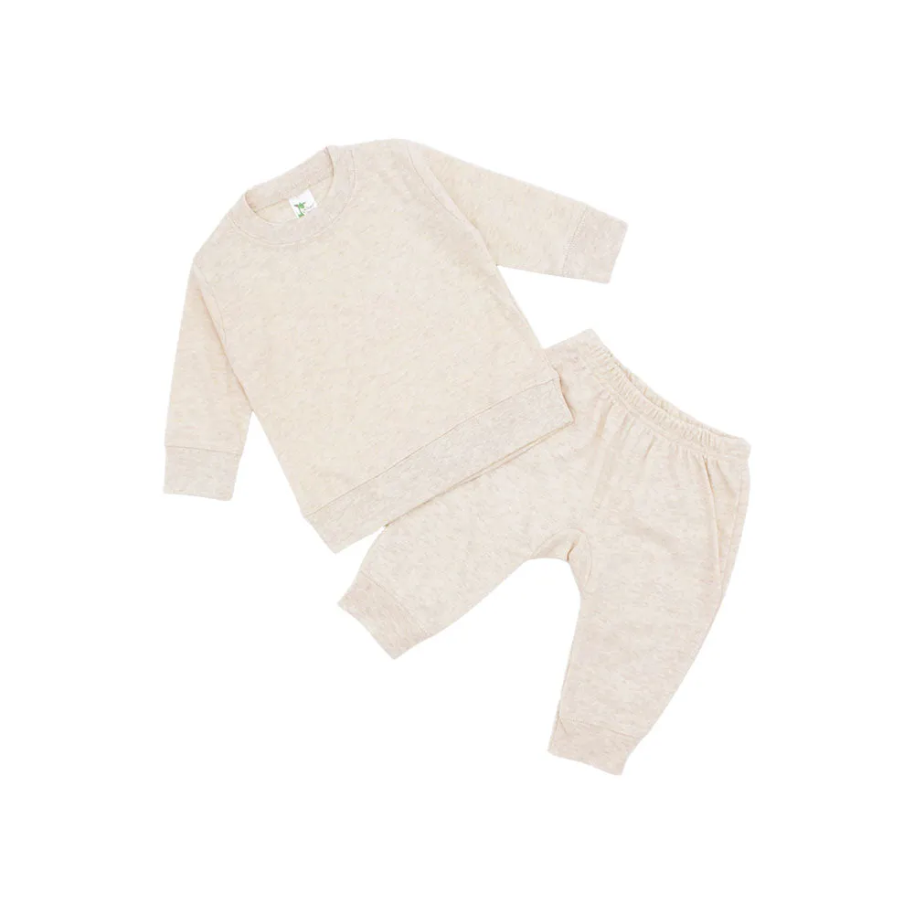 Custom Leighton Jogger Set for Babies with Minimalist Embroidery