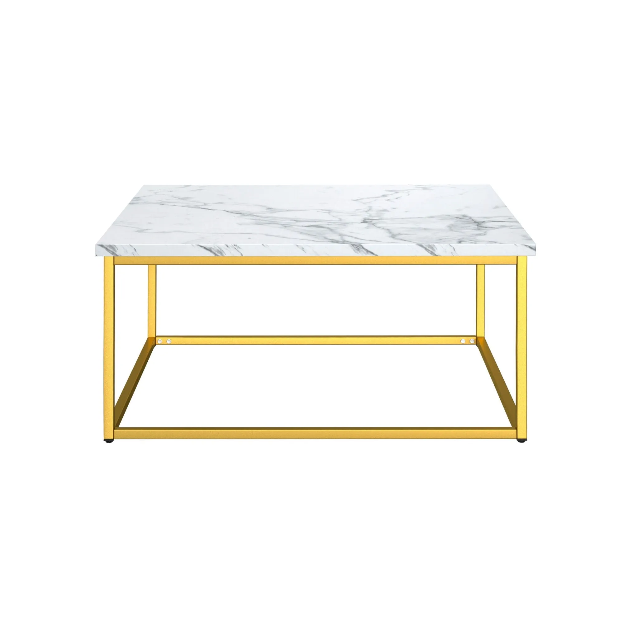 Driscoll - Coffee Table - White / Gold