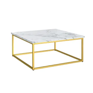 Driscoll - Coffee Table - White / Gold