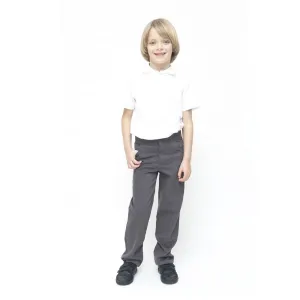 Eco Outfitters Organic Cotton Boys Slim Fit School Trousers - Grey