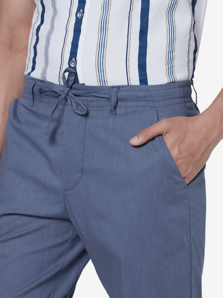 ETA Indigo Slim Fit Pure Cotton Shorts