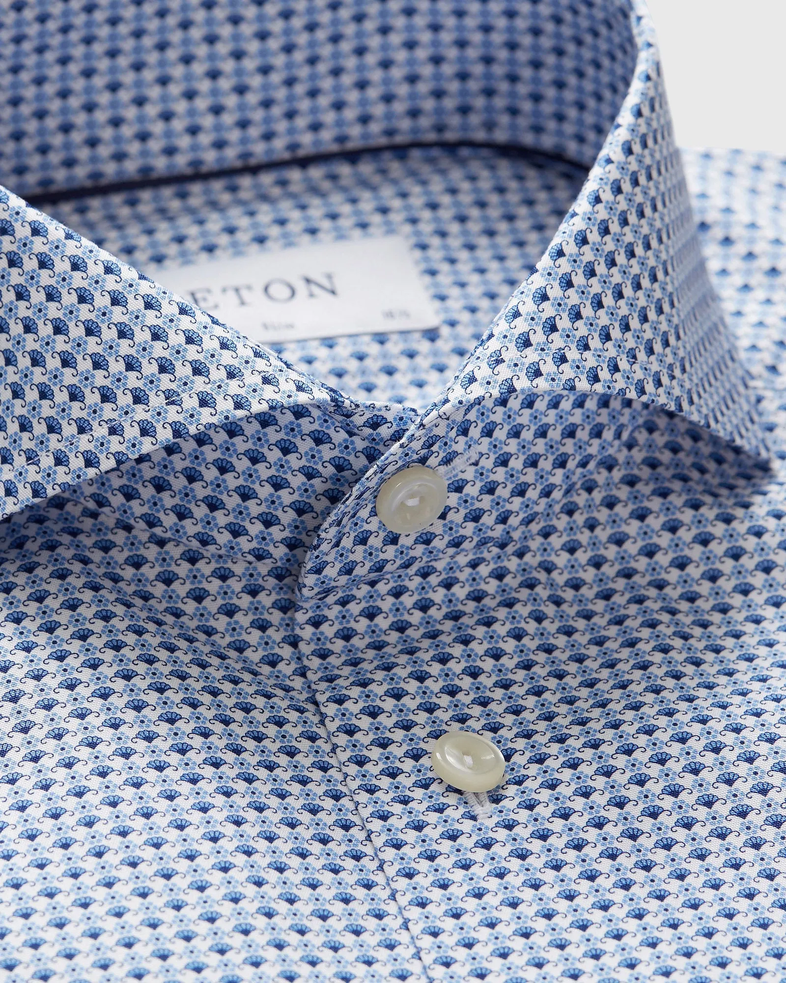 ETON 10000009925 BLUE SLIM SC SHIRT