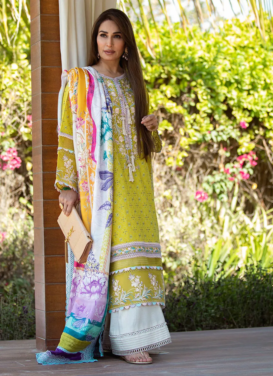 Farah Talib Aziz Luxury Lawn Collection 2022 – Goa Green