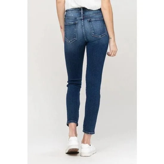 Flying Monkey Mid Rise Ankle Skinny Denim Destiny