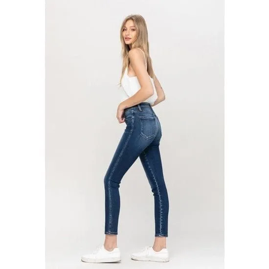 Flying Monkey Mid Rise Ankle Skinny Denim Destiny