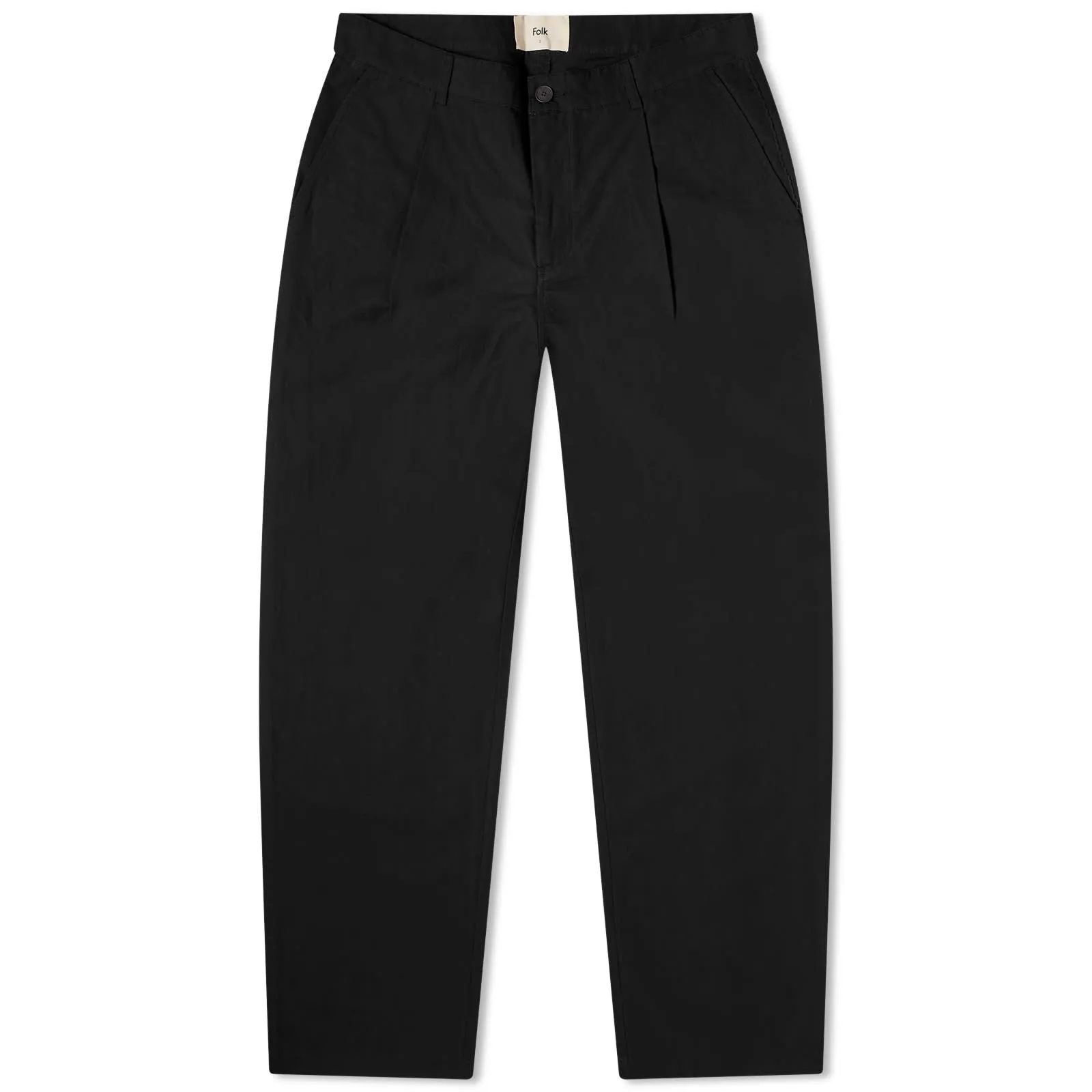 Folk Wide Fit Pants, Soft Black