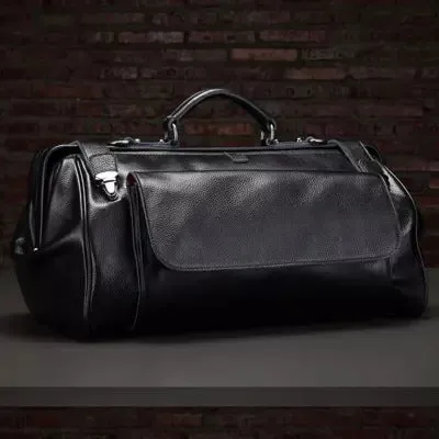 Genuine Leather Business Luggage And Travel Bag