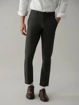 Green Plain Smart Trouser