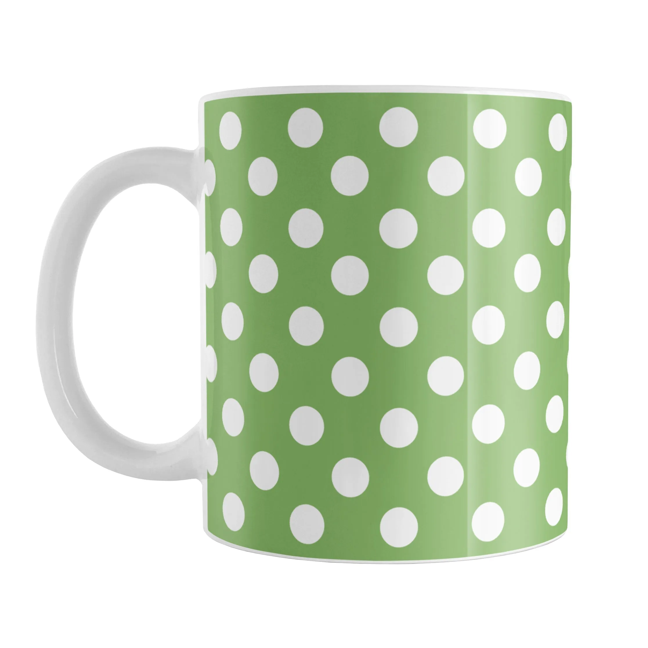 Green Polka Dot Mug