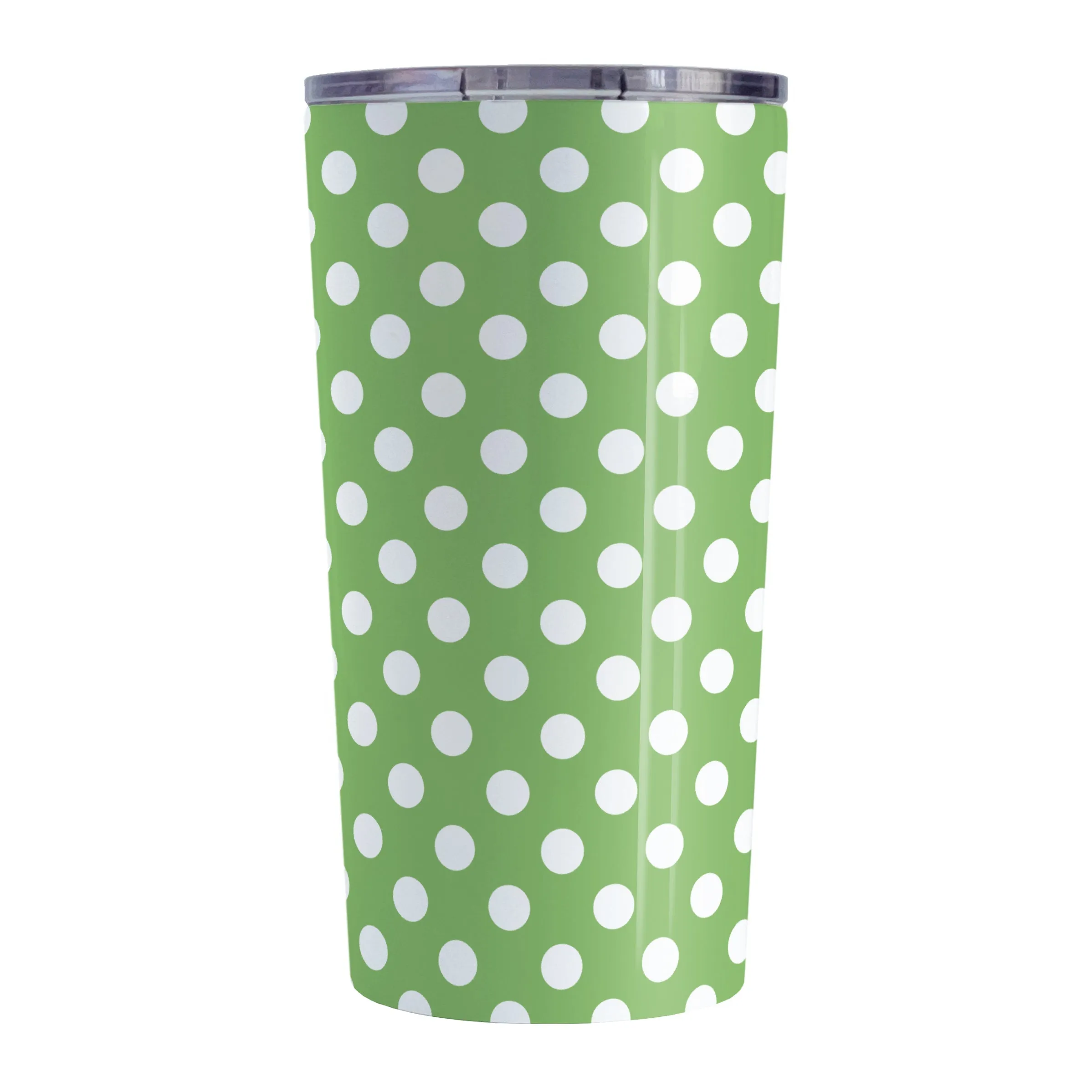 Green Polka Dot Tumbler Cup