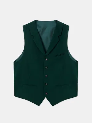 Green Single Breasted Vest