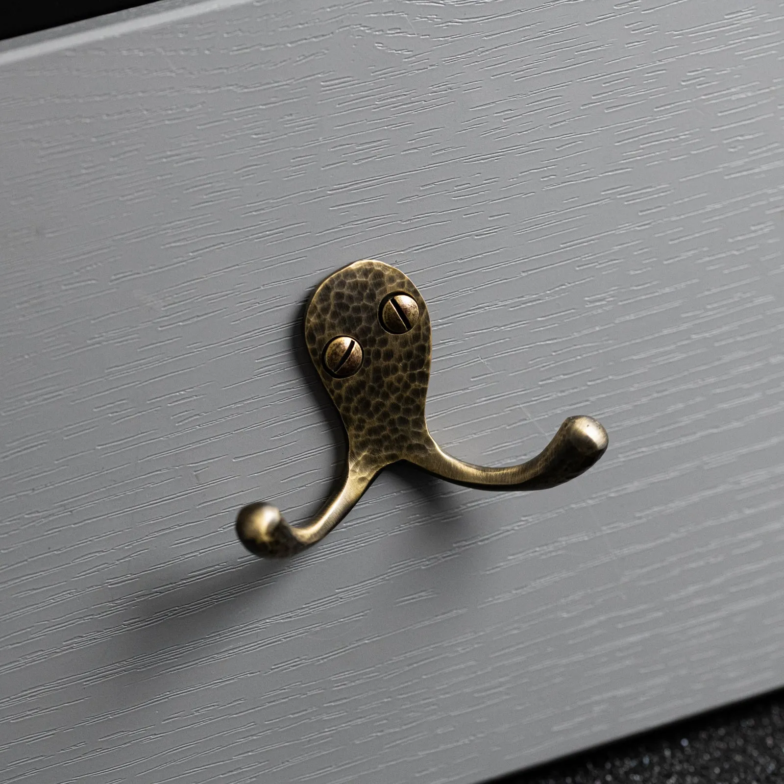 Hammered Double Robe Hook