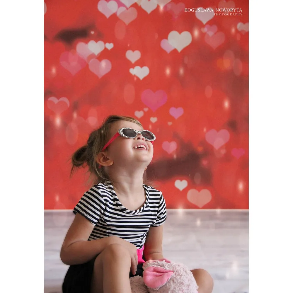 Heart Burst Printed Backdrop