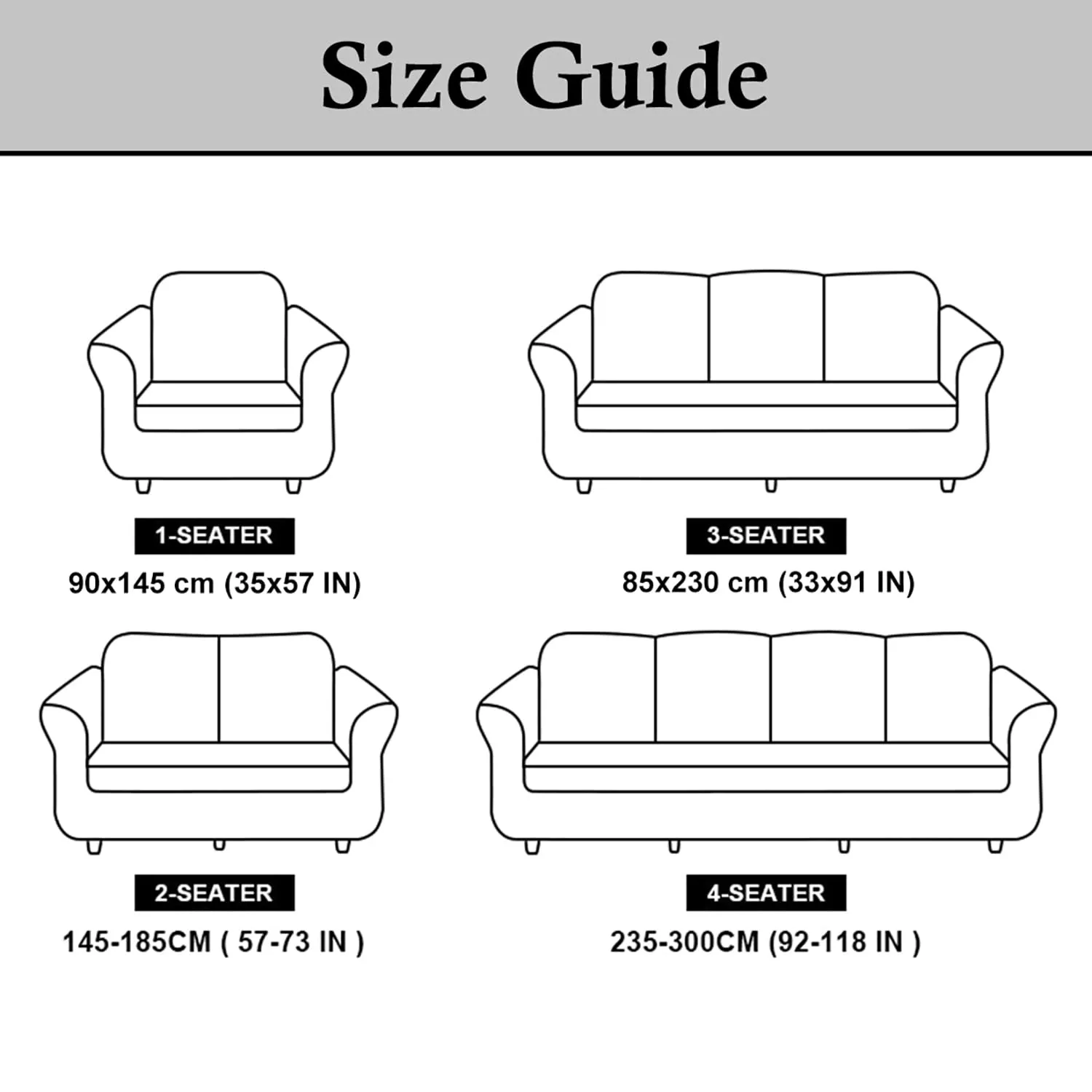 Heart Home Triangle Printed Polyster Stretchable 1 & 3 Seater Sofa Cover Set for Home, Office, Hotels with Foam Stick, Set of 2 (Maroon)-50HH01438