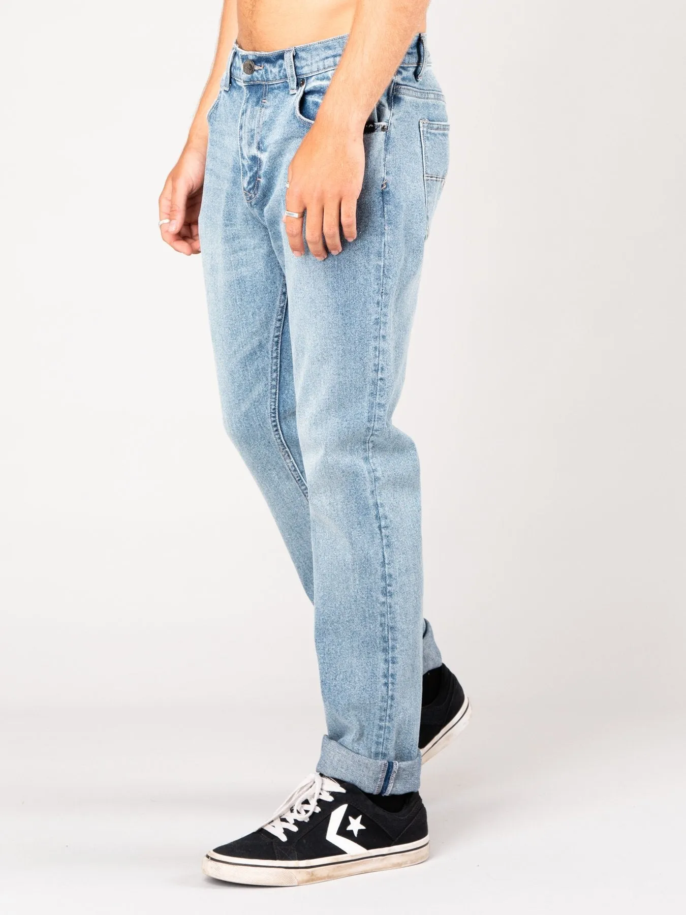 Indi Slim 5 Pocket Jean - Trig Blue