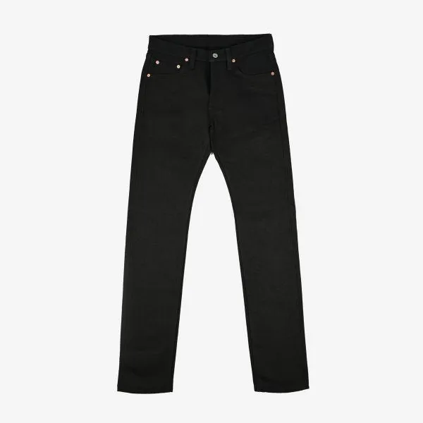 Iron Heart IH-777S SB Superblack Non-Fade 21oz Selvedge Denim Super Slim Black