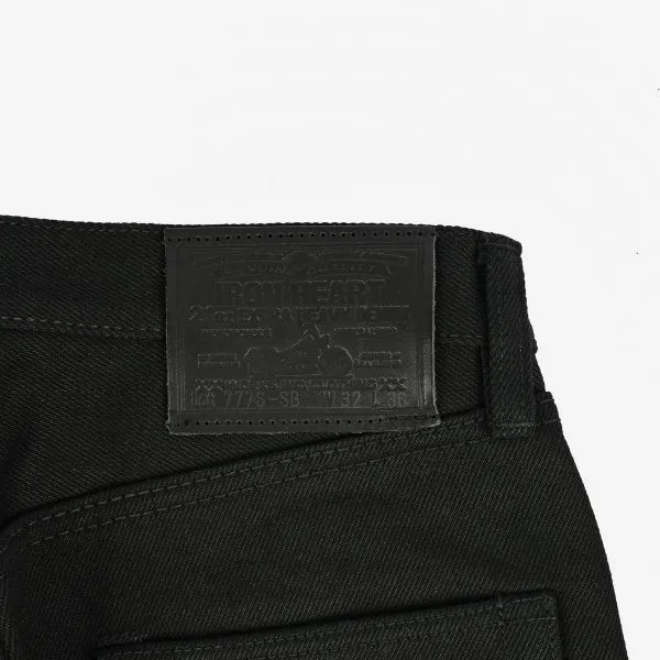 Iron Heart IH-777S SB Superblack Non-Fade 21oz Selvedge Denim Super Slim Black