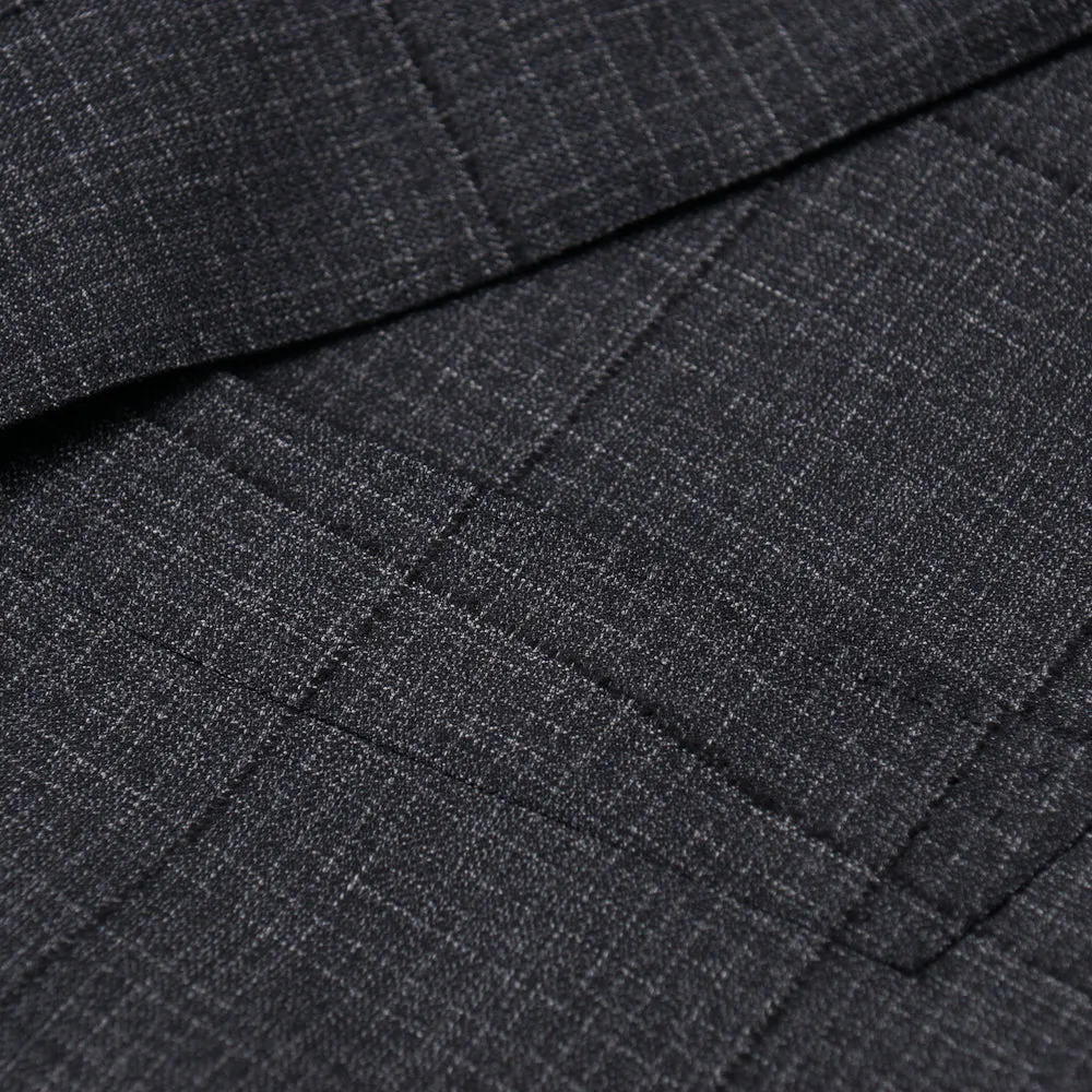 Isaia Gray Check Super 140s Wool Suit