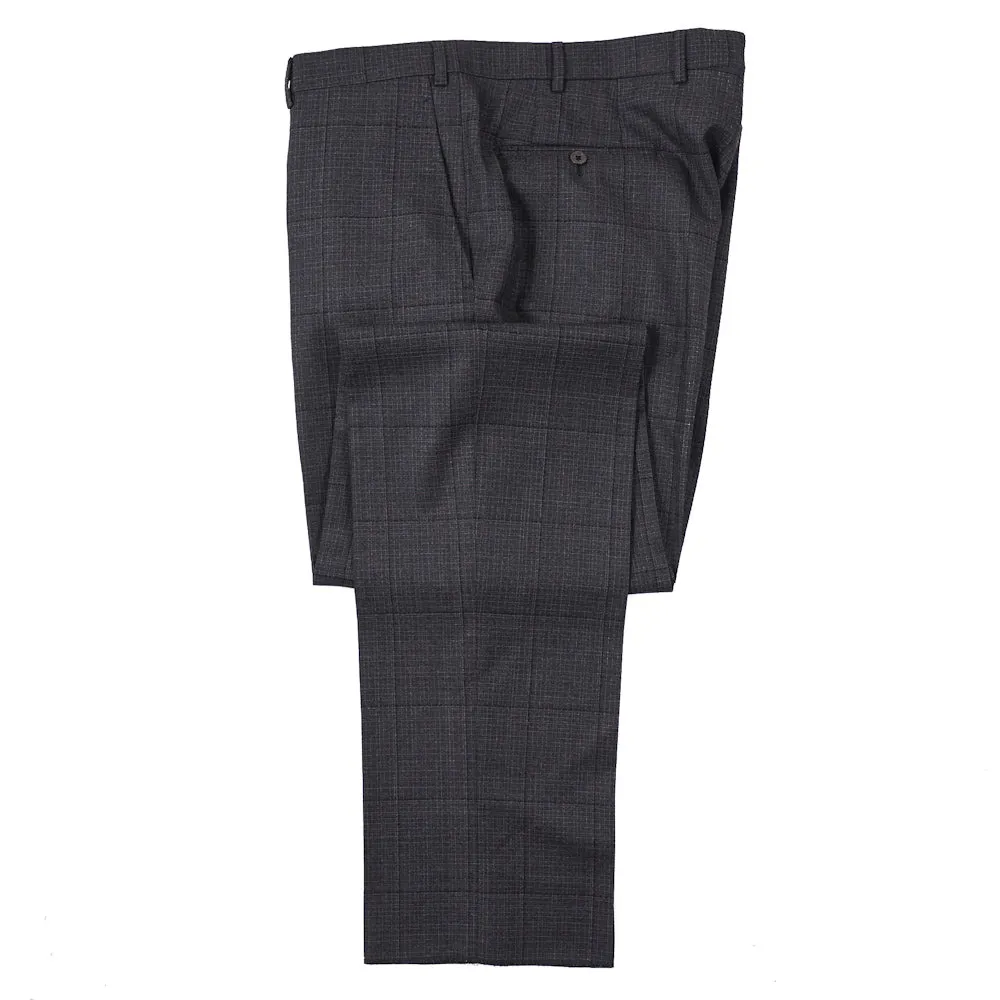 Isaia Gray Check Super 140s Wool Suit