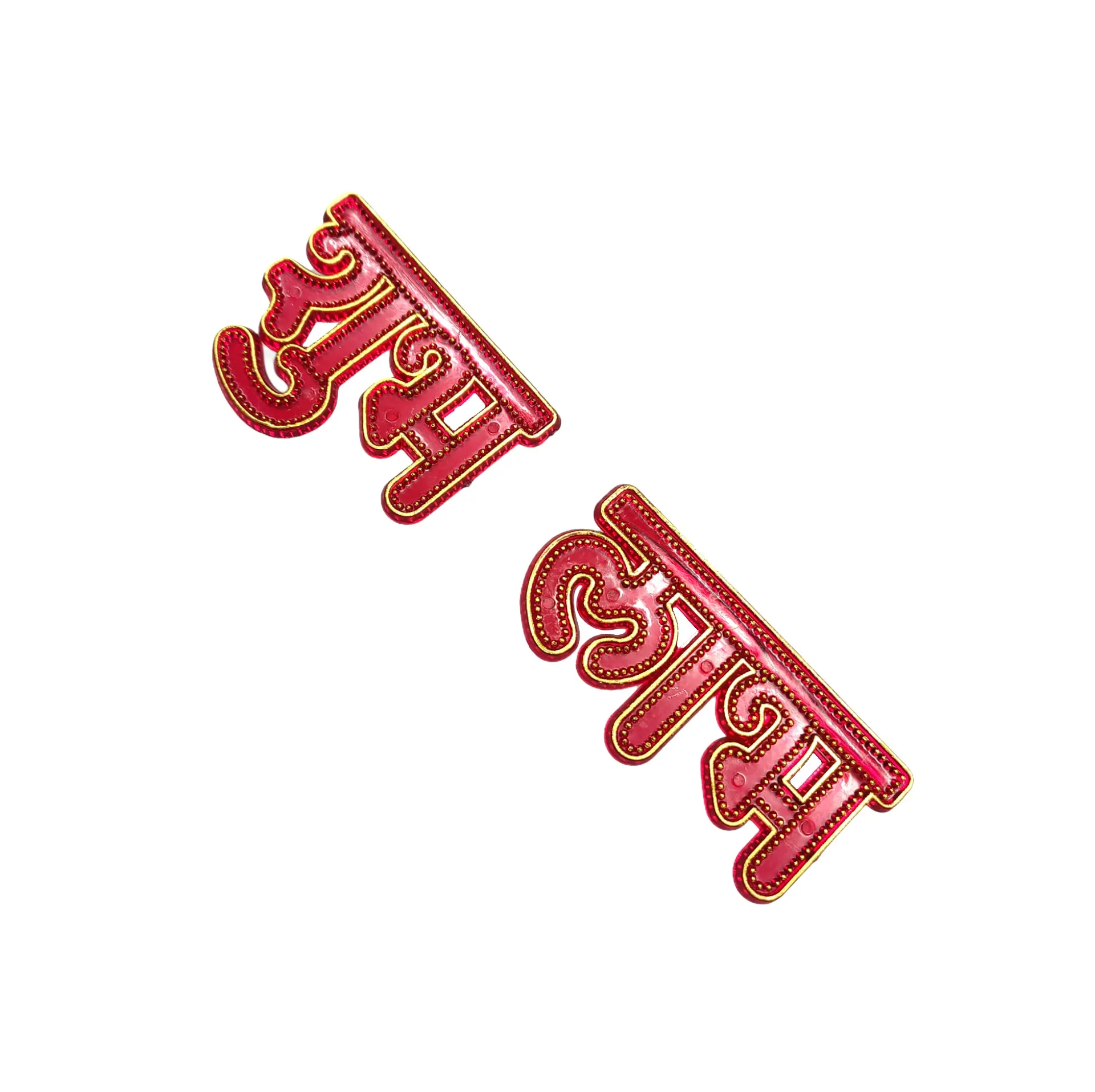 Jaipri Shubh Labh Sticker for Door and Wall Decoration, Diwali Decor Set - 2 Piece (Red, Set of 1) D-KTC-029