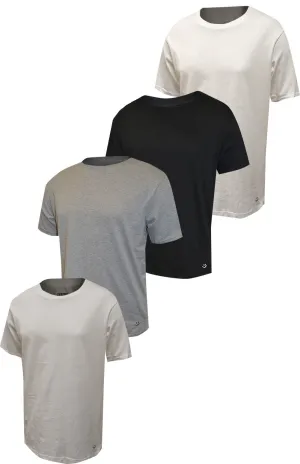 Joe Boxer Black Gray and White 4 Pack Crew Neck Undershirts