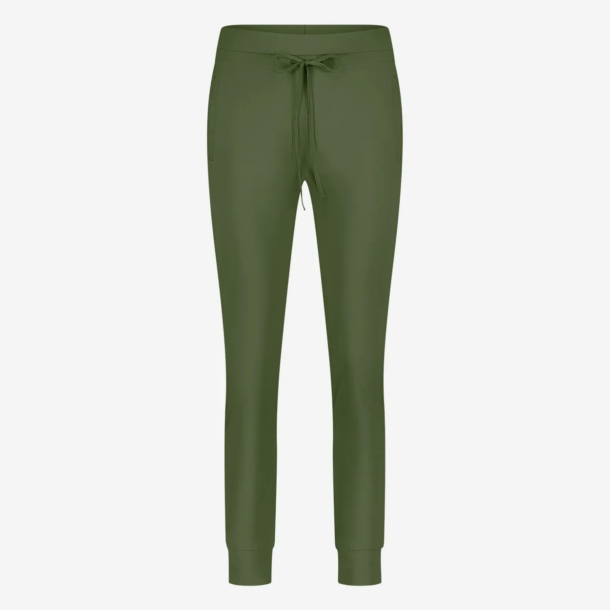 John strech technical jersey pants | Oliva green