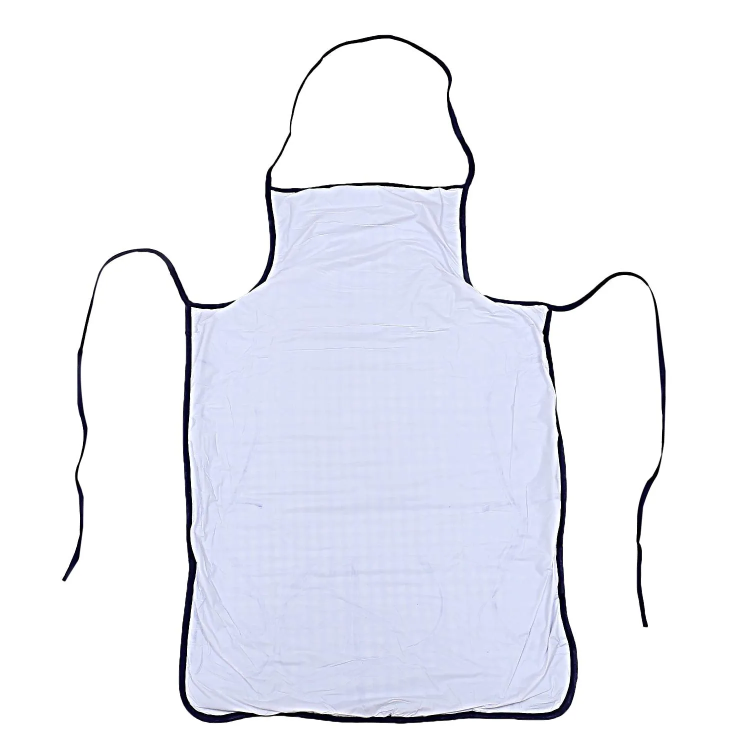 Kuber Industries Checkered Design Cotton 3 Pieces Waterproof Apron with Front Pocket (Blue), CTKTC13737 (CTKTC013737)